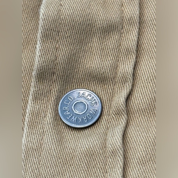 SOLD ✅ Jachs New York Men’s Heavyweight Sherpa Lined Khaki Jacket Hoodie Sz:L - Picture 6 of 14